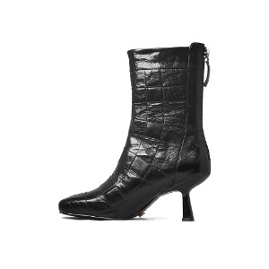 STRING SQUARE ANKLE BOOTS NUH4590BK