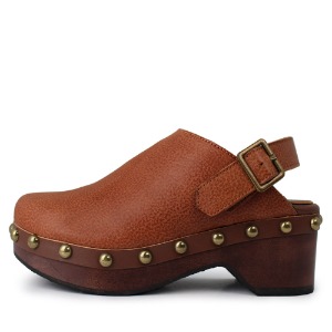 LEATHER CLOG GG031BR