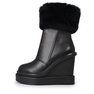 FUR METER ANKLE BOOTS GG041BK